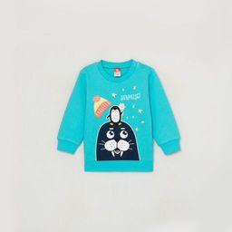 CRB wear/CWNB 62877-40-289 Джемпер для мальчика, бирюзовый/Ex.Cherubino  фото 3
