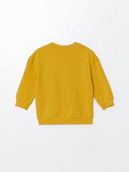 Bisiklet Yaka Uzun Kollu Bask?l? Erkek Bebek Sweatshirt - Waikiki фото 3