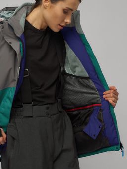 Горнолыжный костюм женский большого размера темно-зеленого цвета 02278TZ - Chunmai фото 16