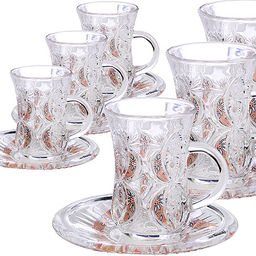 27089 Набор д/чая стекляный 12пр LR с золотом (х6) - Mayer&boch фото 2