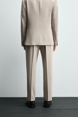 SLIM FIT SUIT TROUSERS - Zara фото 3