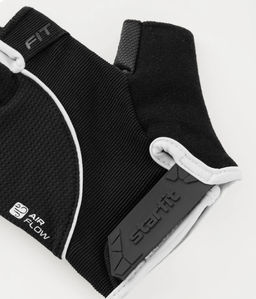 Перчатки для фитнеса STARFIT WG-202, черный/белый  фото 3