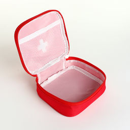 Косметичка - аптечка дорожная на молнии, с ручкой, красная - Simaland фото 3