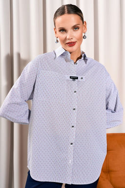 Рубашка LISSANA 5037 белый красный