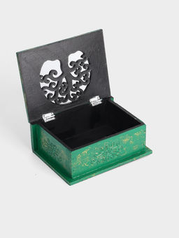 Шкатулка «Древо», 19×14×7 см, МДФ, зелёная