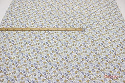 Импорт. хлопок Цветочная легенда (горчичные цветы), ш.1.48м, хлопок-100%, 105гр/м.кв - Купава фото 4