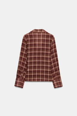 CHECK WRAP SHIRT