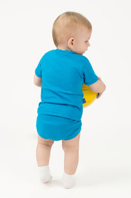 Комплект детский бирюза мишки