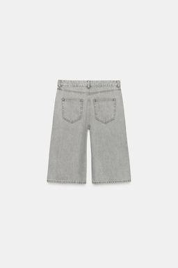 BERMUDA DENIM TIRO MEDIO ZW COLLECTION / Gris - Zara фото 6