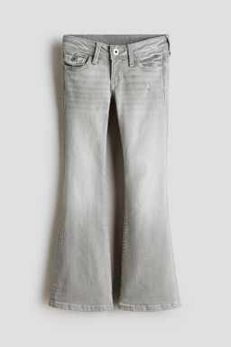 Flared Leg Low Jeans con detalle bordado
