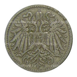 Монета 10 геллеров 1893 года Австрия