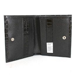 Портмоне женское Croco-ПР-904 натуральная кожа 3 отд, 3 карм, черный крок/черный флотер (200/40) 232831  фото 3