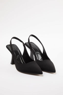 Trendyol Shoes Siyah Sivri Burun Arkas? Ac?k Kad?n Ince Topuklu Ayakkab? TAKAW25TO00010 - Trendyolmilla фото 7