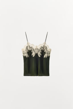 VELVET LACE TOP - Zara фото 3