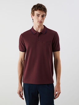 Polo Yaka K?sa Kollu Erkek Dokulu Ti??rt