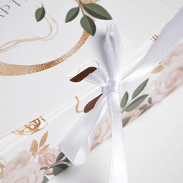 Коробка складная подарочная 8 марта, золото, 20 х 18 х 5 см, БЕЗ ЛЕНТЫ - Дарите счастье фото 2