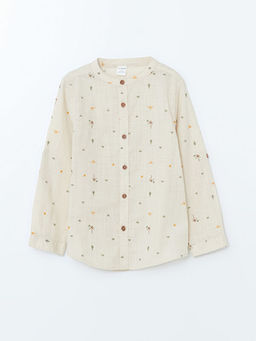 Hakim Yaka Bask?l? Erkek ?ocuk G?mlek