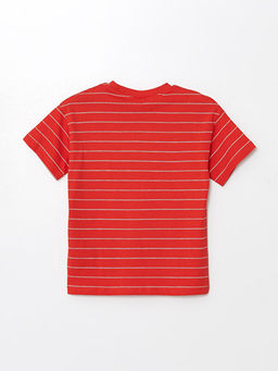 Bisiklet Yaka K?sa Kollu ?izgili Erkek Bebek Ti??rt - Waikiki фото 2