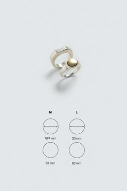 ANILLOS MET?LICOS COMBINADOS PACK 2 / Plata - Zara фото 5