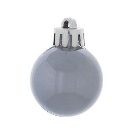 Набор из 12шт Украшение новогоднее Шар "Голубой шелк", D4 см, L9,5 W9,5 H10,5 см
