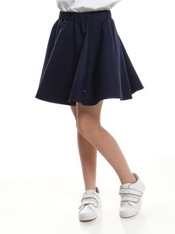Юбка для девочки в школу синяя форма Солнце 22-4788 синий - Mini maxi фото 2
