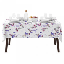 "Сан Реми" Скатерть 220х145см, длина стола до 180см, на 8-10 персон, хлопок "Премиум" 186г/м2, "Домашняя мода" (Россия)