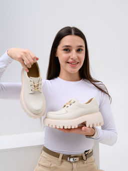 Туфли полуботинки 202.14728be. Бежевый-3