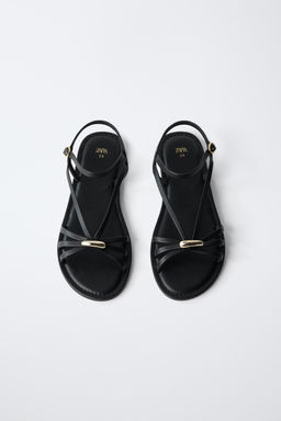 SANDALIA TIRAS / Negro - Zara фото 4