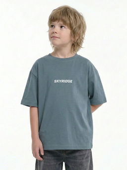 Футболка с принтом SKYRIDGE 22-9022 темный хаки