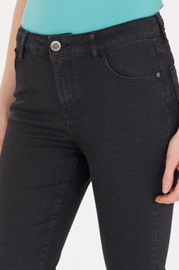 Kad_n Siyah Toothpick Fit Jean Pantolon