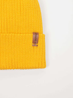 Шапка тыква из смесовой шерсти однослойная Горчица - Bungly фото 4