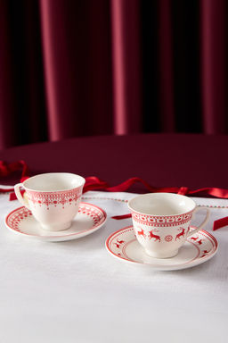 Y?lbas? 2 Kisilik Desenli Kahve Fincan? Tak?m? 90 CC TPHAW26KFC00000