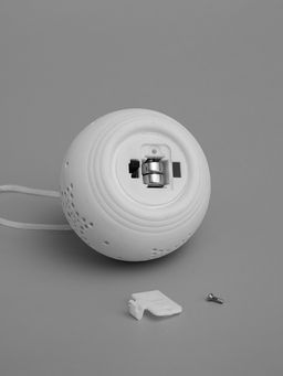 Ёлочный шар Звёздочки, 6.96.95.9 см, 1 LED, от батареек LR443, свечение тёплое белое - Luazon lighting фото 4