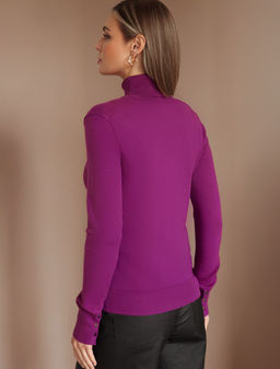 D34.197 Свитер женский пурпурный