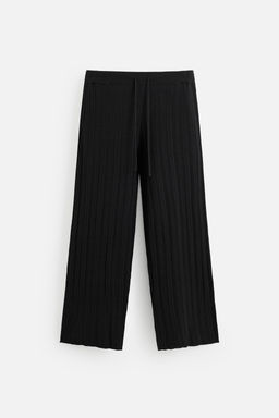 TEXTURED KNIT TROUSERS - Zara фото 15