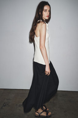 ZW COLLECTION COMBINED HALTER DRESS - Zara фото 13