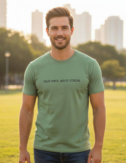 KM1876 Футболка (хлопок) ОЛИВКА