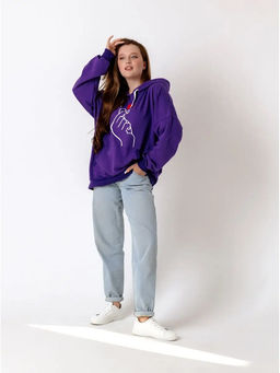 Толстовка худи с модным корейским жестом Я тебя люблю Арт. 1025