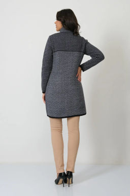 ЗЛАТА Кардиган С 2064/джинсовый микс