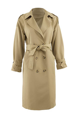 Trendyolmilla Haki Kemerli Ruzgarl?k Detayl? Su Itici Uzun Trenckot TWOSS21TR0005  фото 31