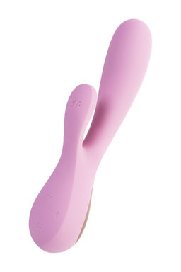 Нереалистичный вибратор Satisfyer Mono Flex, силикон, розовый, 20,4 см.