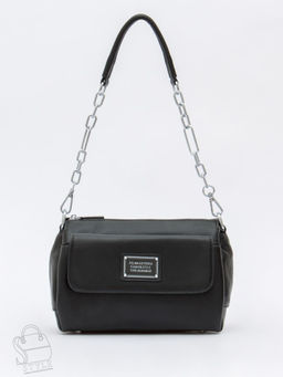 Сумка женская кожаная 0730CH black Polina&Eiterou