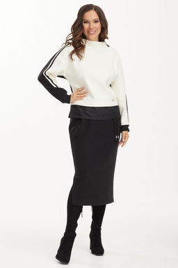 Костюм Magia mody 2496 молоко+ черный