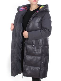 8986 DARK GRAY Пальто зимнее женское CORUSKY (200 гр. холлофайбера) - Fashion фото 7