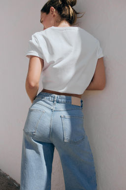 JEANS Z1975 CULOTTE TIRO ALTO COMFORT / Azul claro - Zara фото 16