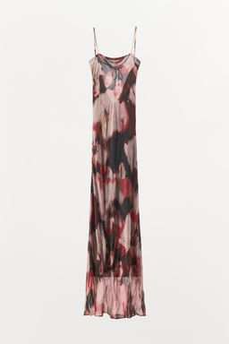 FLORAL BEADED PRINT DRESS - Zara фото 6
