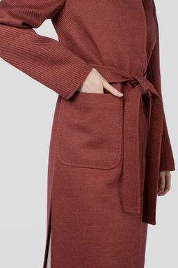 Пальто женское демисезонное (пояс) - El podio фото 6