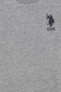 U. S. Polo Assn / Базовый свитшот серого меланжевого цвета для мальчика - U.s. polo assn фото 3