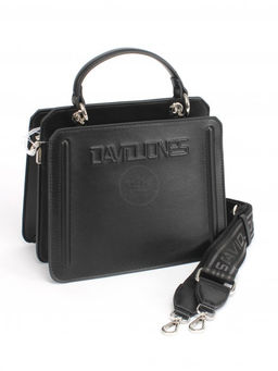 Сумка женская искусственная кожа DJ-CM 7274-BLACK, 2отд, плечевой ремень, черный SALE 263162 - Adelia фото 6