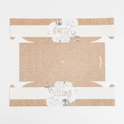 Цена за 5 шт. Коробка для капкейков, кондитерская упаковка с пластиковой крышкой, 6 ячеек 8 марта, 23?16?10 см